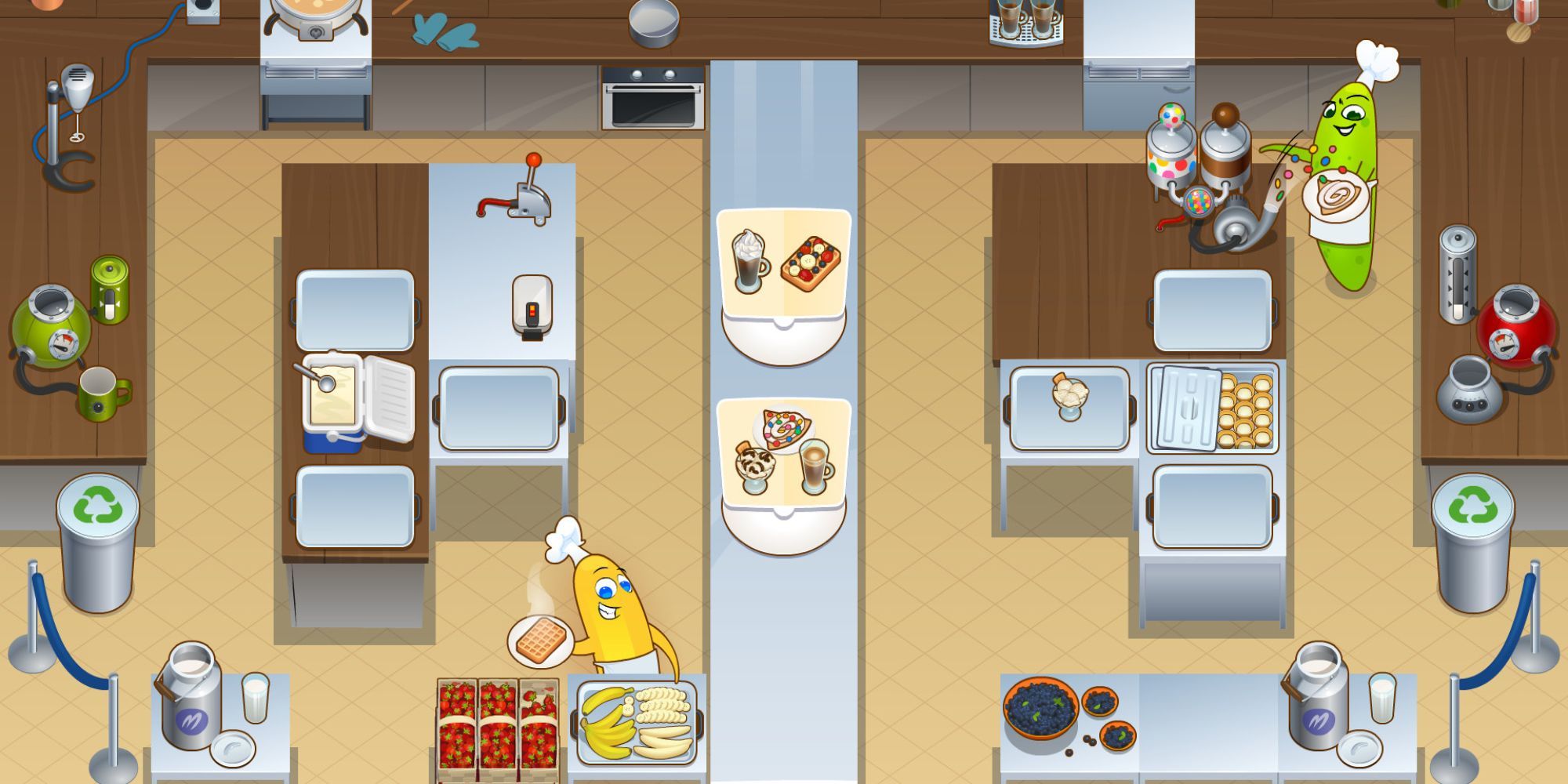 Players cooking in Let’s Cook Together