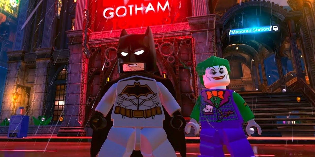 Lego DC Super-Villains 中的Batman和Joker