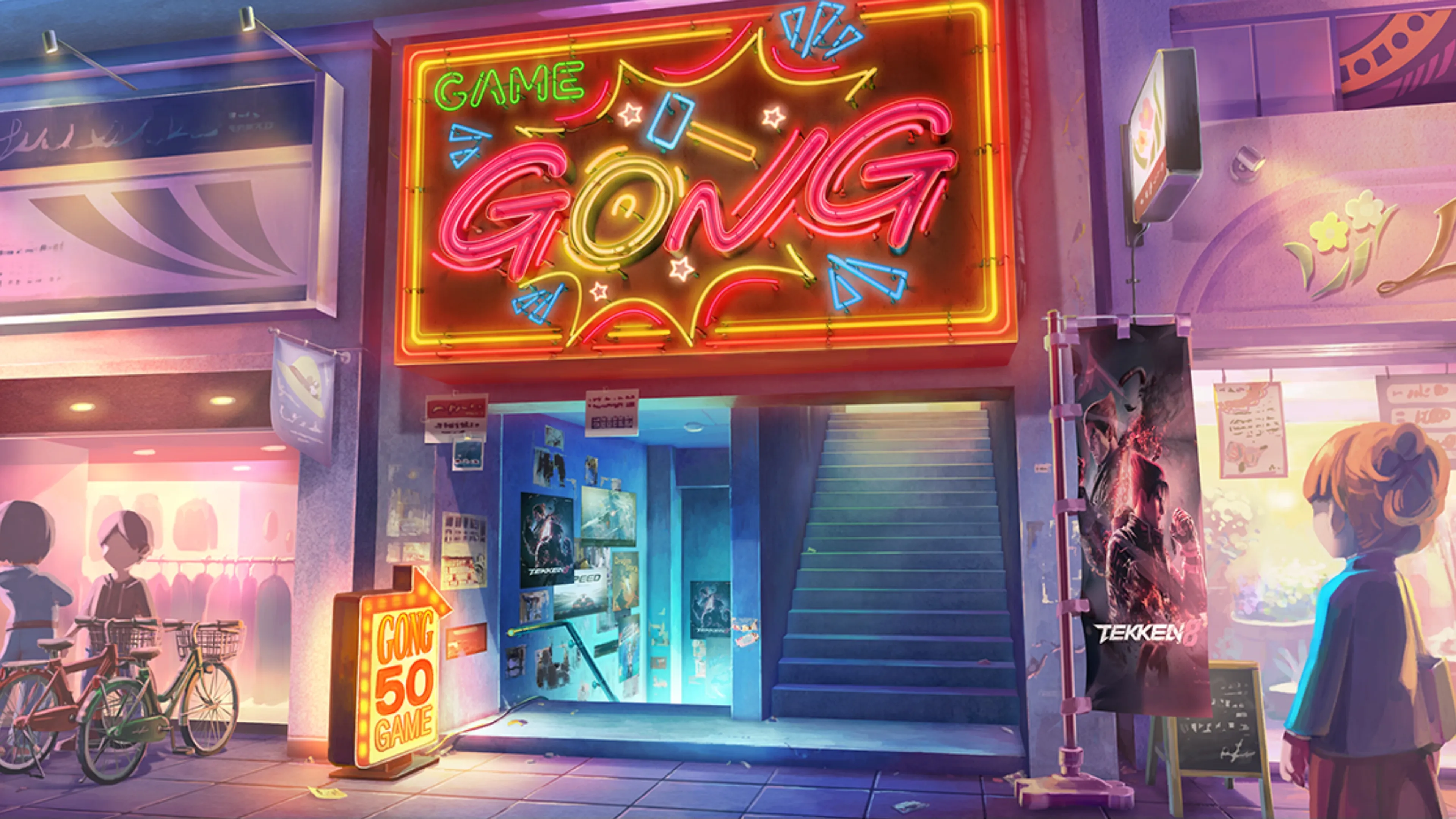 Concept Art per la regione Gong di Arcade Quest in Tekken 8