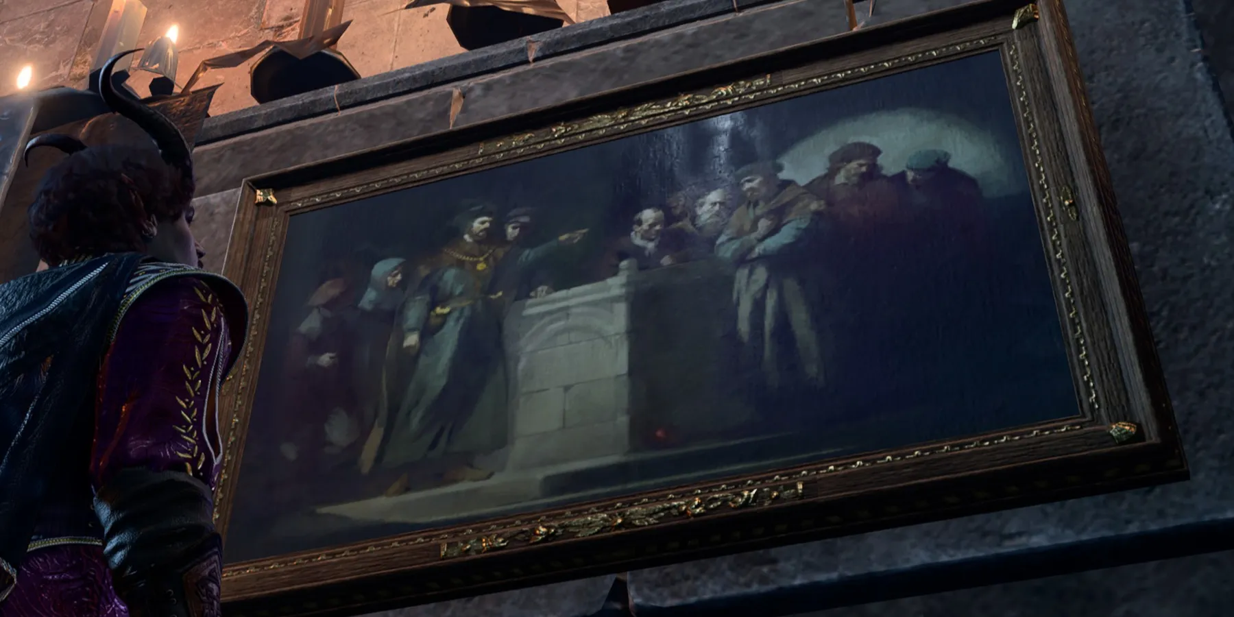 Baldur’s Gate 3 Chamber of Justice Puzzle Solution Wall Painting The Judge