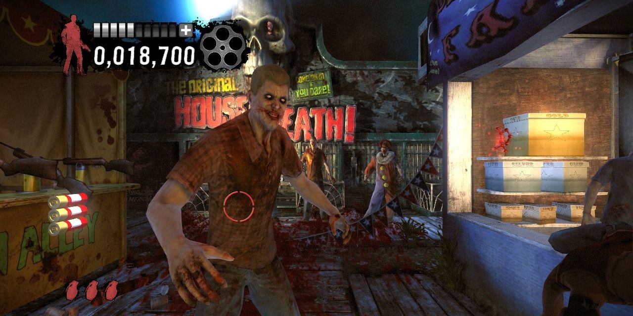 Zombie caminando hacia el jugador en The House of the Dead: Overkill