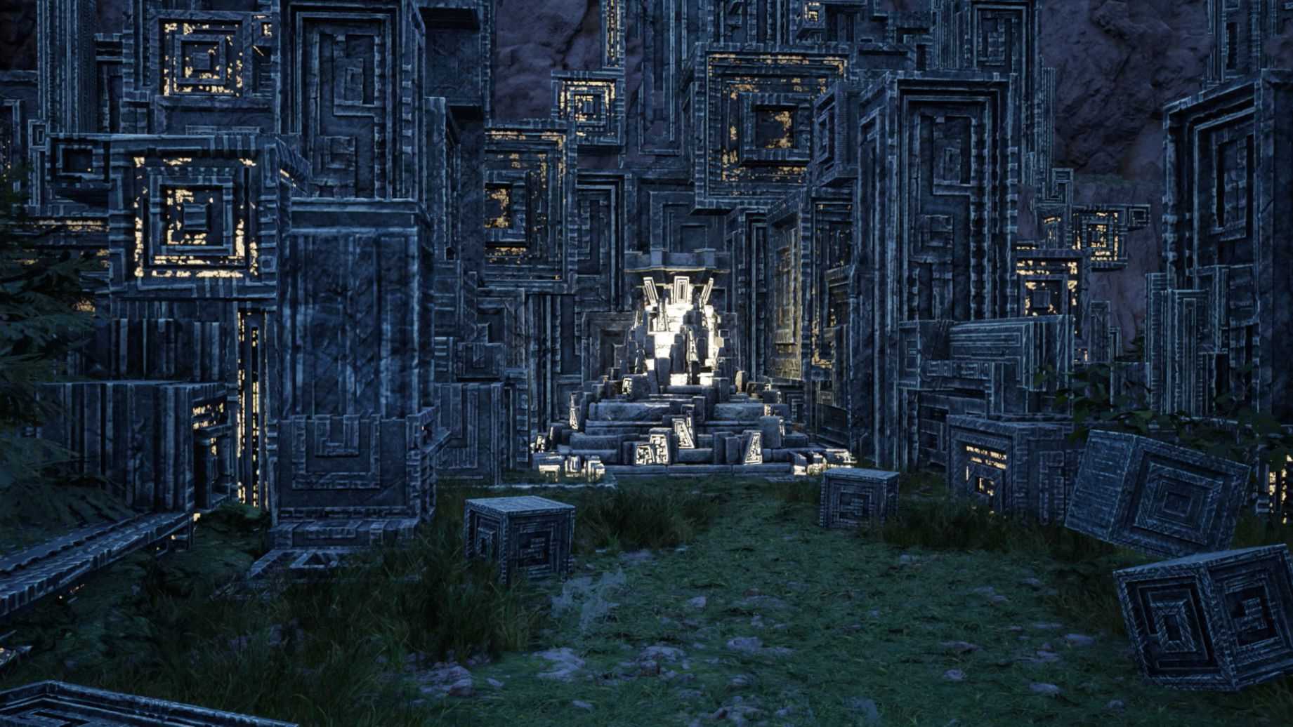 Un santuario de cristal de invocación en Costa del Sol del Renacimiento de Final Fantasy 7