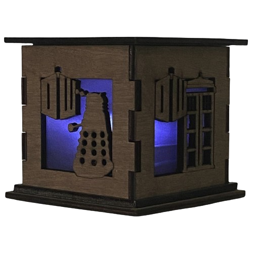 Декоративная подсветка в виде коробки из Доктора Кто