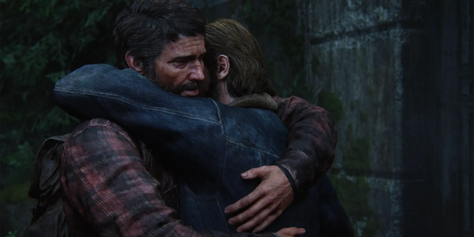 Joel and Tommy in The Last of Us Part I