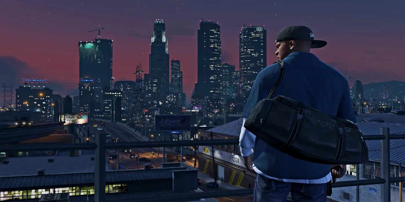 Panorama notturno di Grand Theft Auto 5