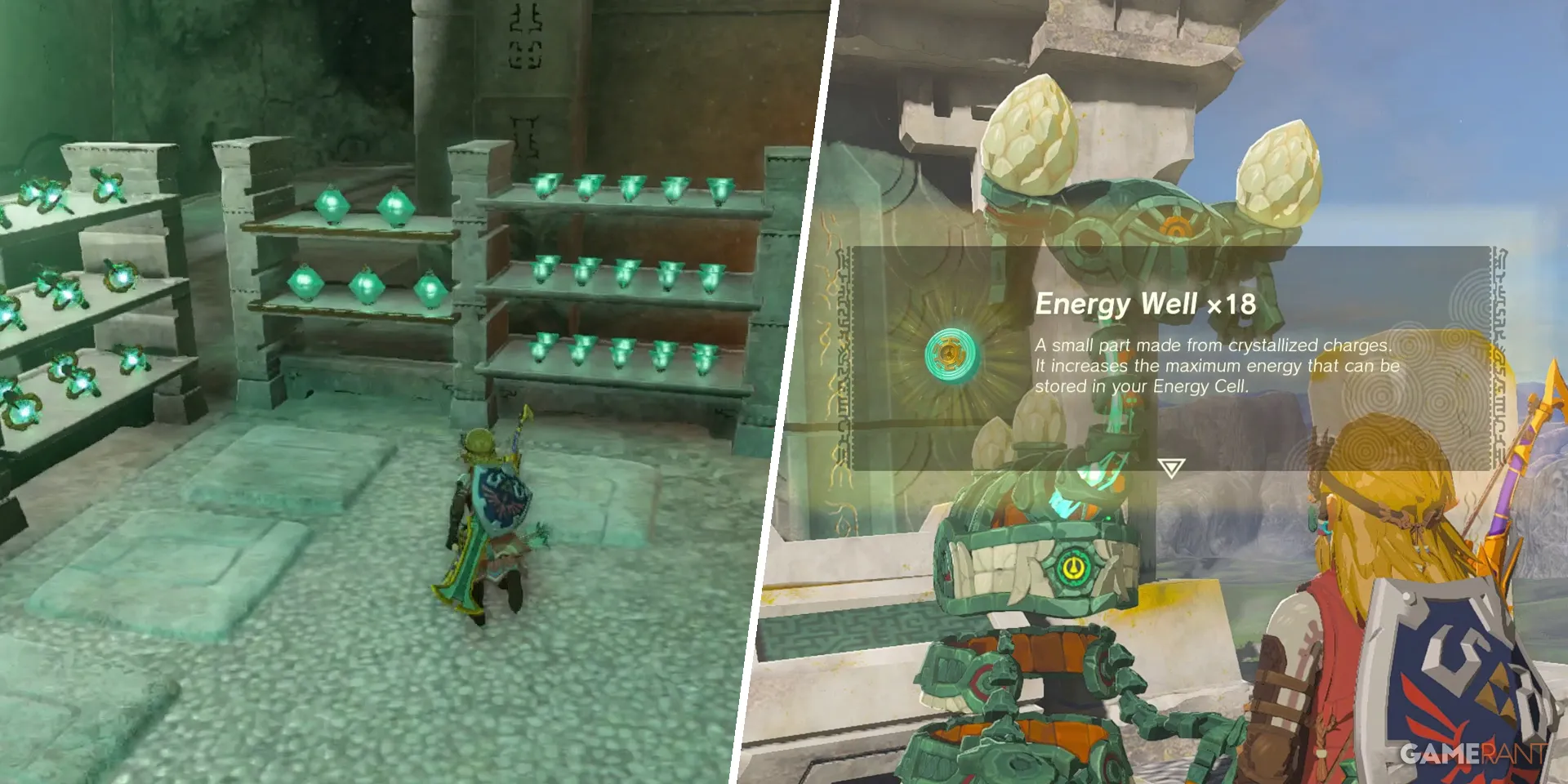Zelda: Tears of the Kingdom - Cómo Reponer Cargas Cristalizadas en las Construcciones de la Forja