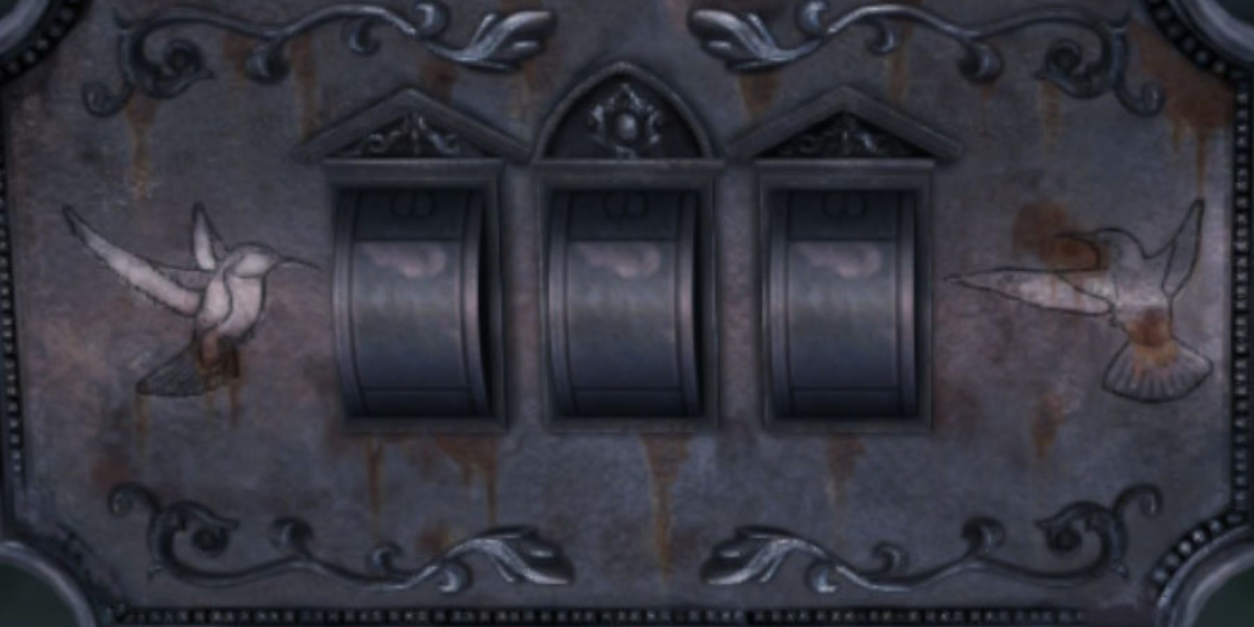 Механизм запирания кладбищенской деревянной двери в игре Another Code Recollection