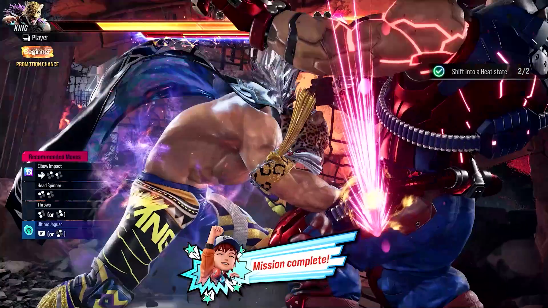Capture d'écran de Tekken 8 montrant deux combattants s'affrontant en mode Arcade Quest