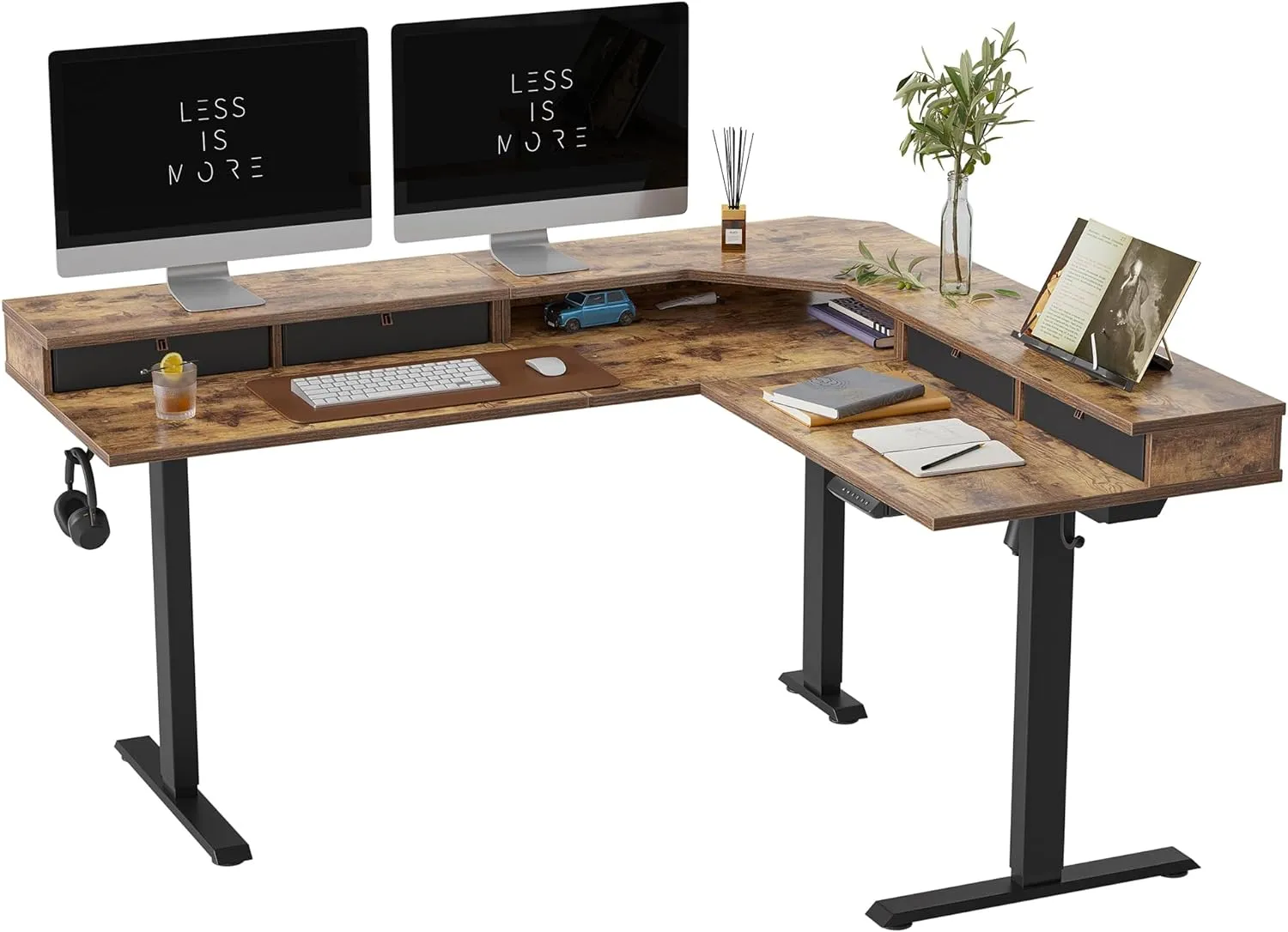 FEZIBO 63 L Shaped Standing Desk