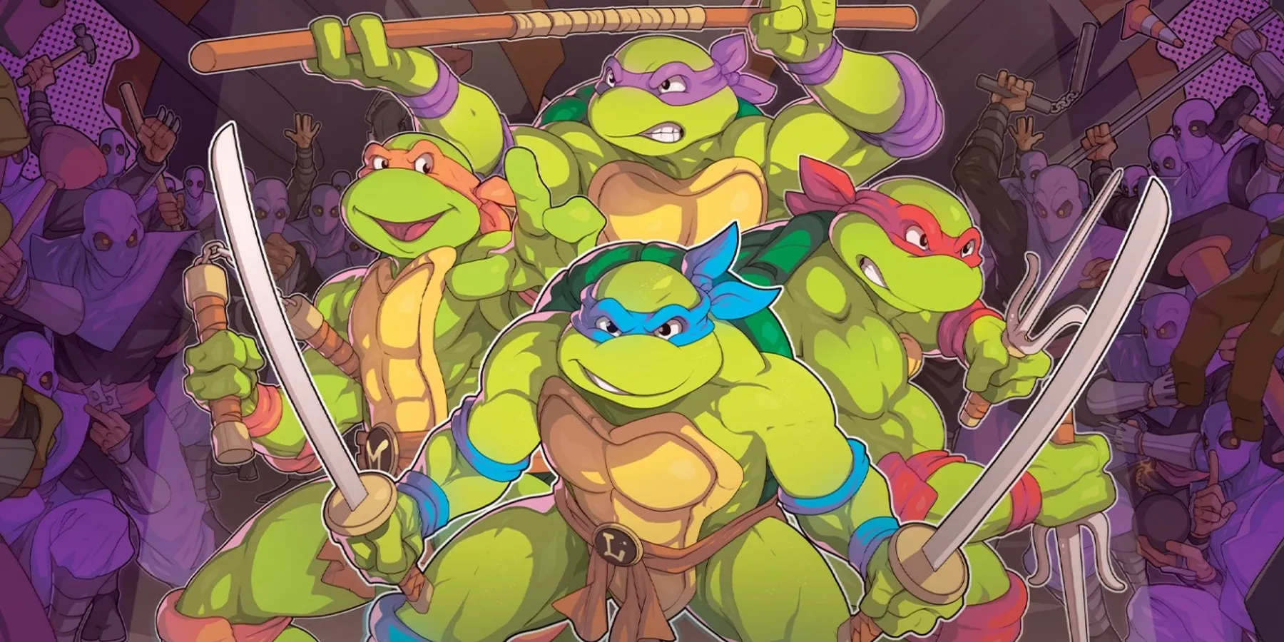 Ligne de l'équipe de Teenage Mutant Ninja Turtles Shredder's Revenge