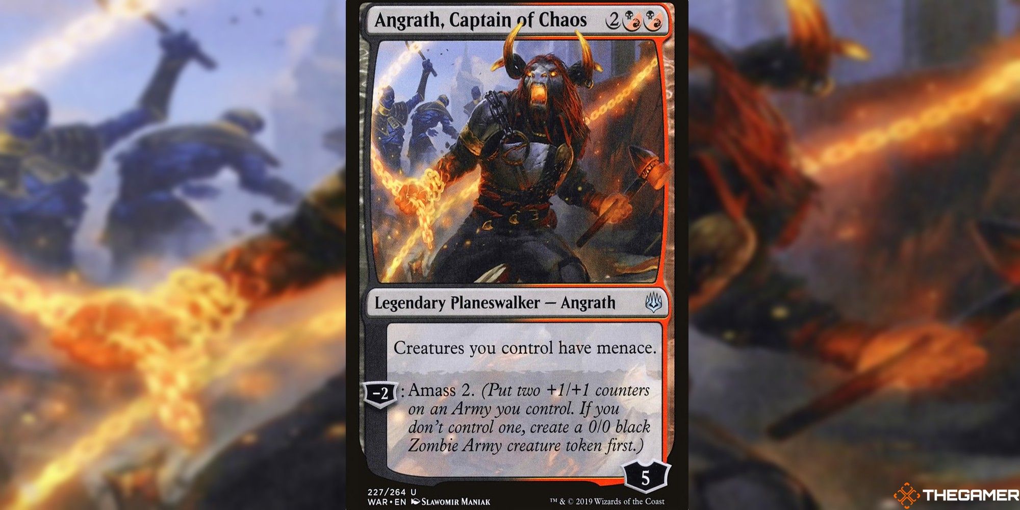 angrath, captain of chaos full card and art background