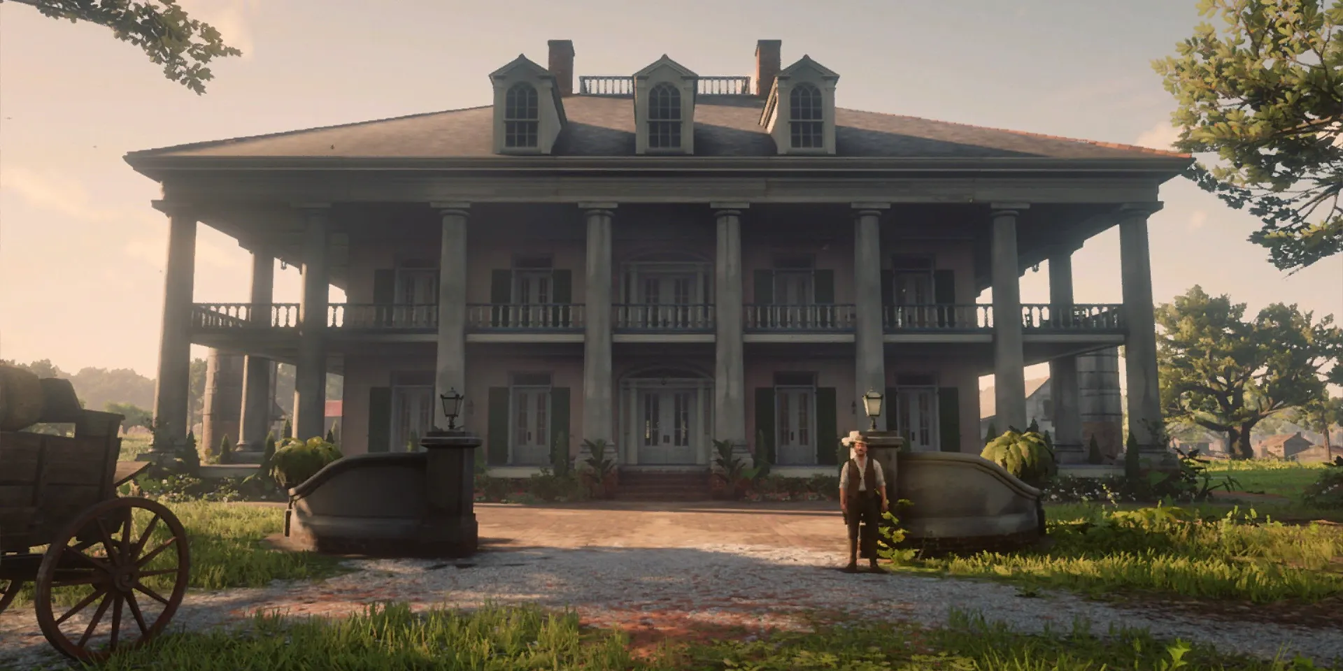Red Dead Redemption 2 Braithwaite Manor Guarded Durante il giorno