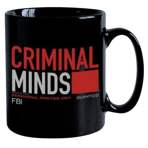 该犯罪节目的Criminal Minds杯子。
