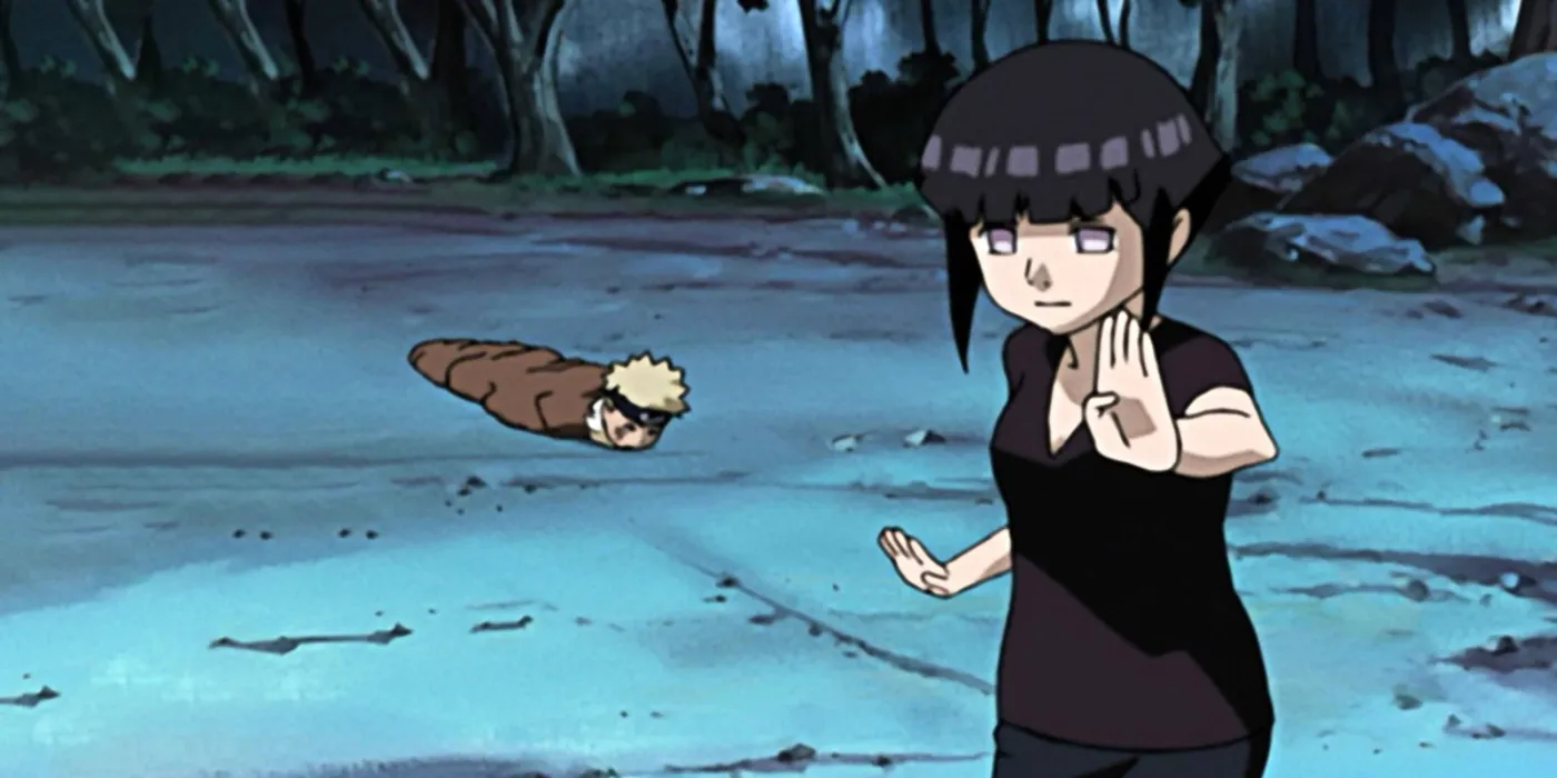 Hinata Protects Naruto in Filler Episode