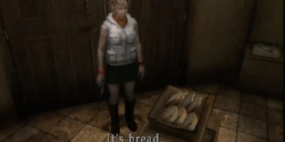 Heather che analizza un pezzo di pane