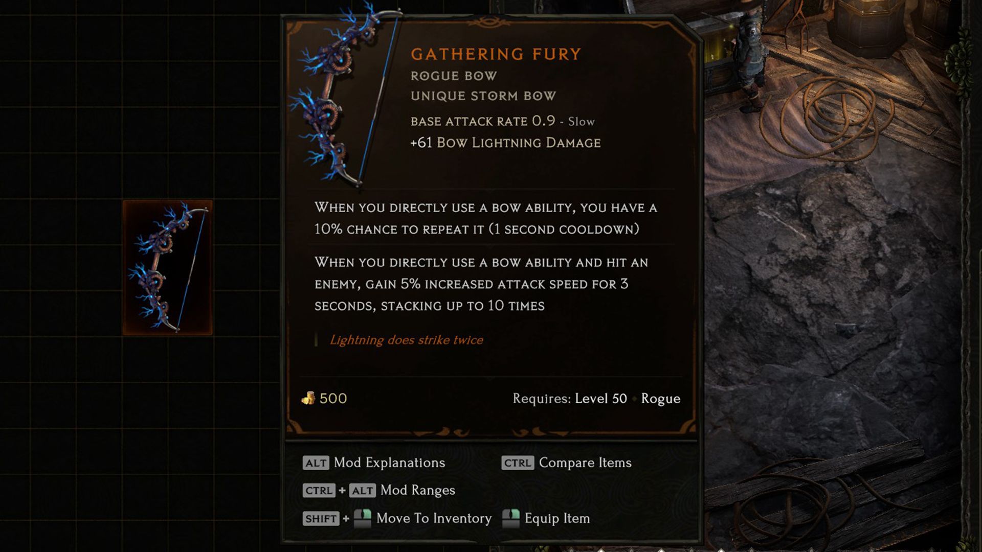 gathering fury bow modifiers