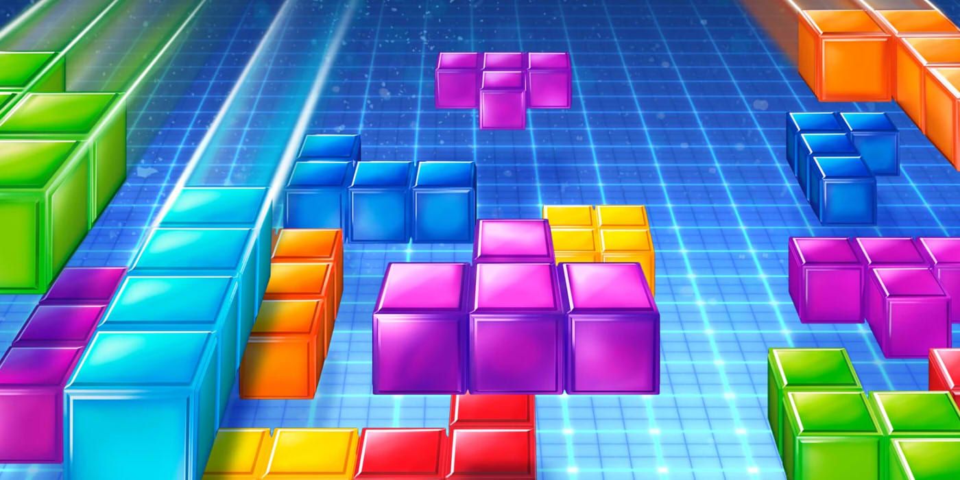 Falling Tetris blocks