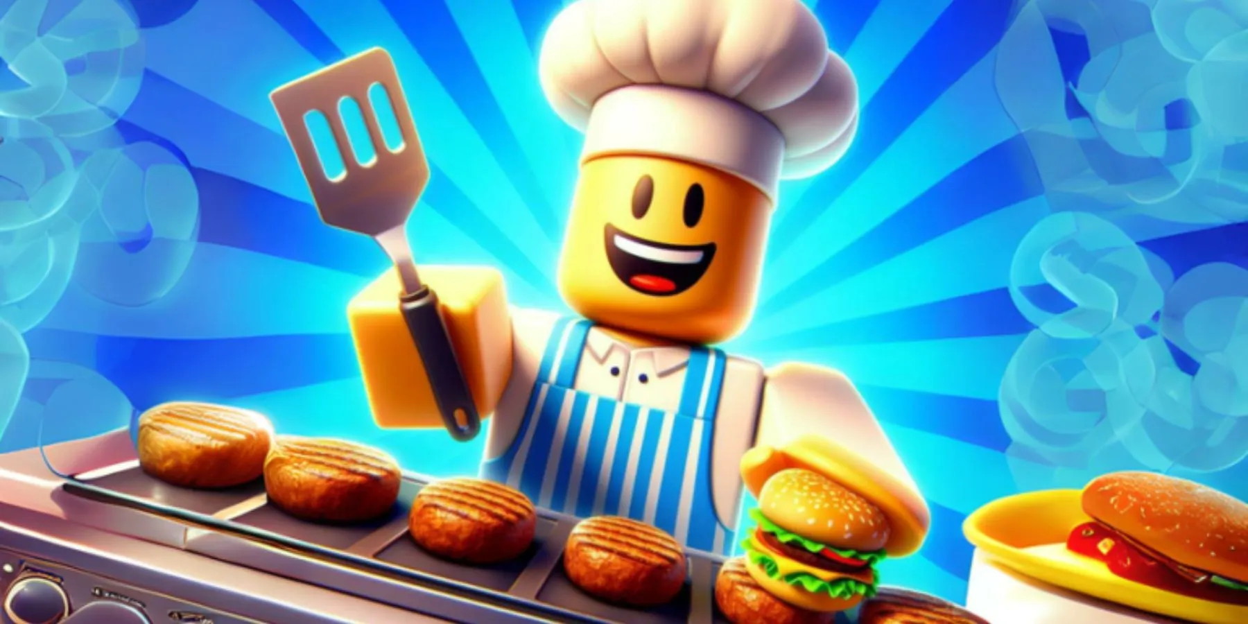 Roblox Burger Store Tycoon: character in a restaurant