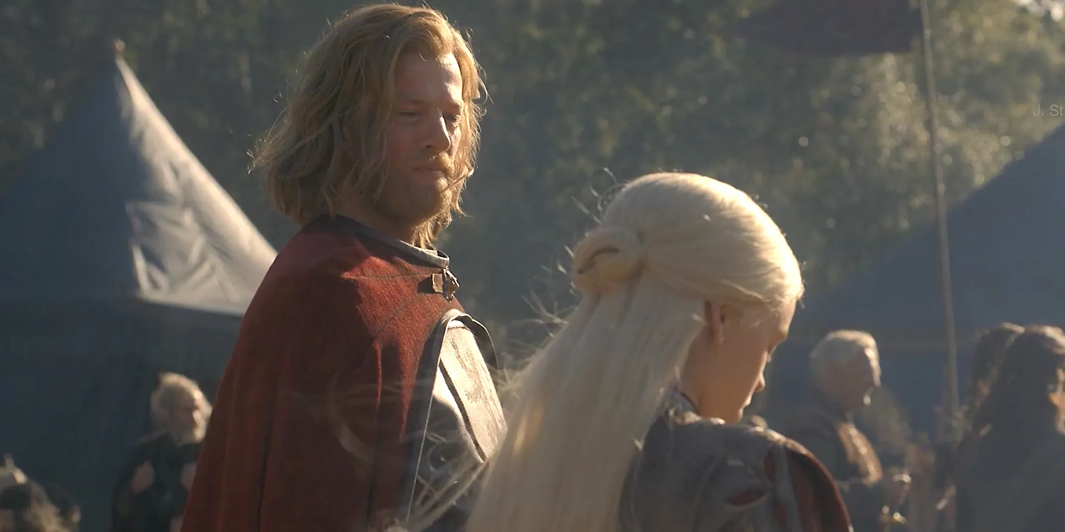 Jason Lannister y Rhaenyra Targaryen en House of the Dragon