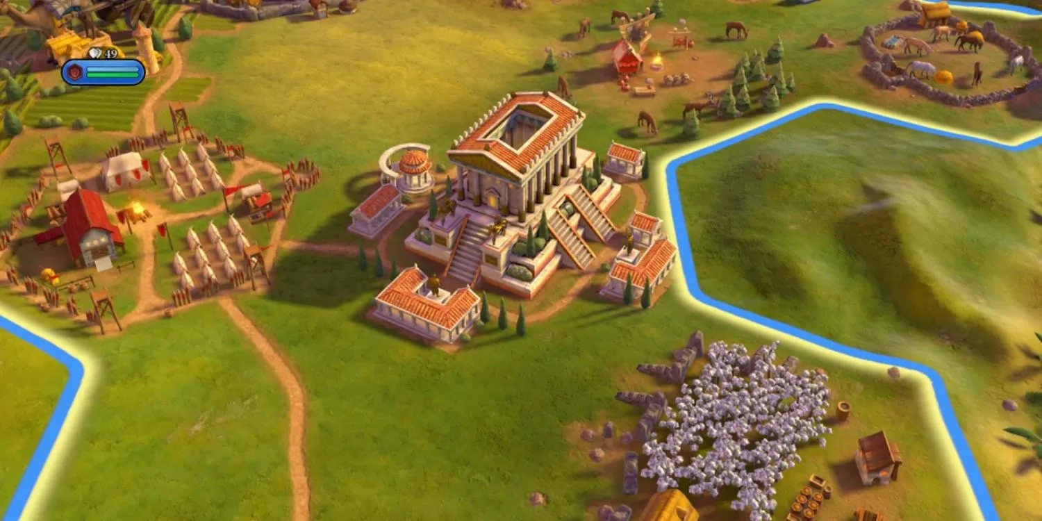 An image of Civilization 6: Temple Of Artemis