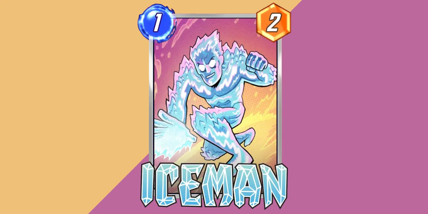 La variante de Dan Hipp d'Iceman dans Marvel Snap.