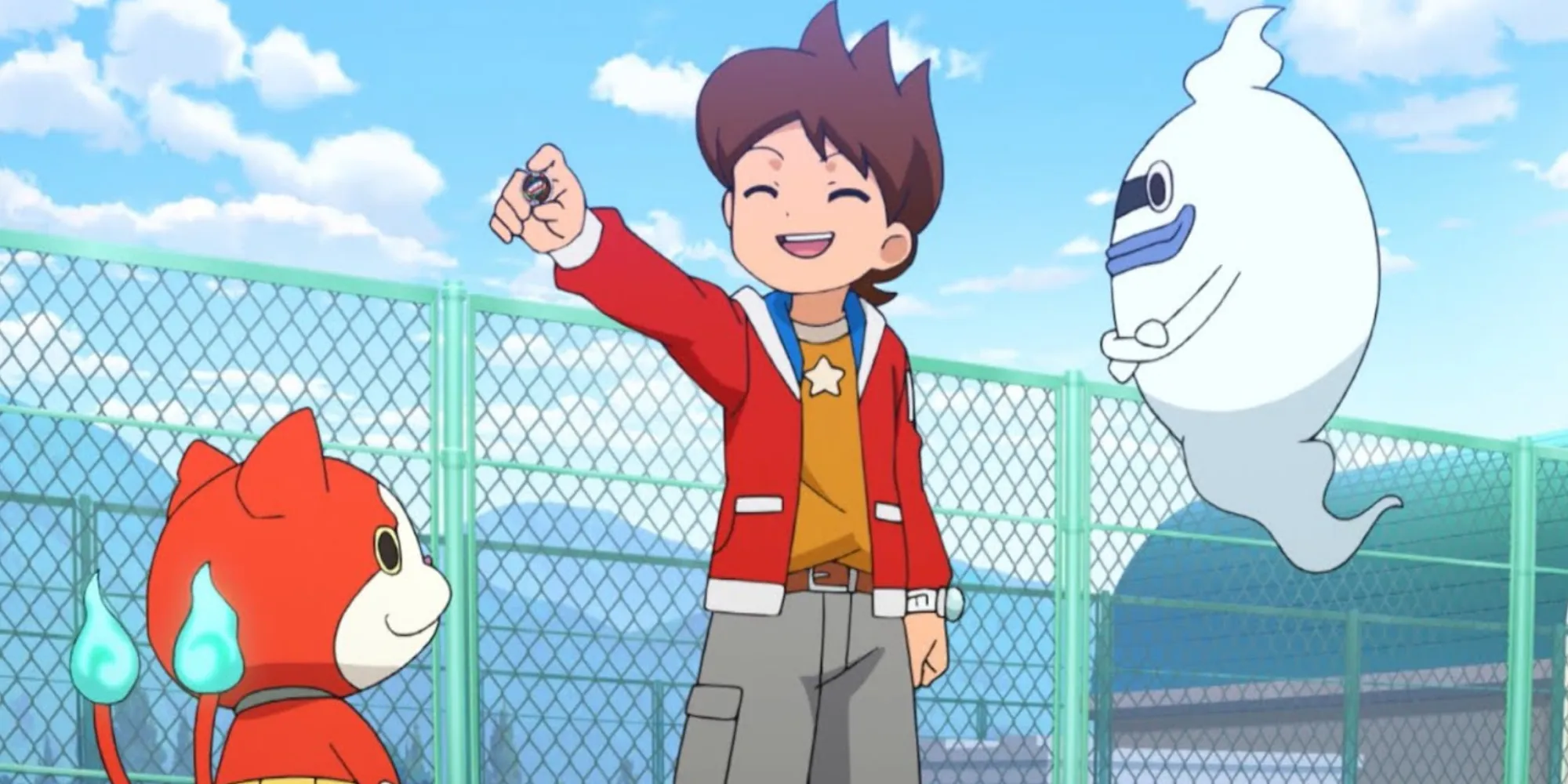 Сцена с персонажами аниме Yo-kai Watch