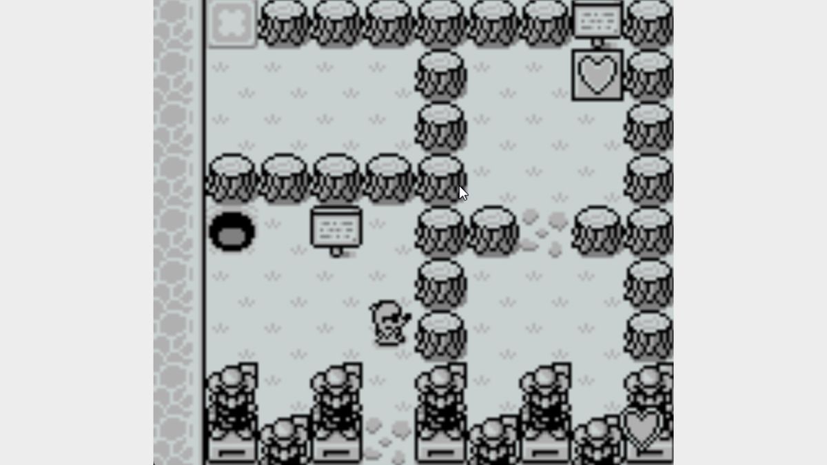 Captura de pantalla de Mole Mania en el Game Boy original