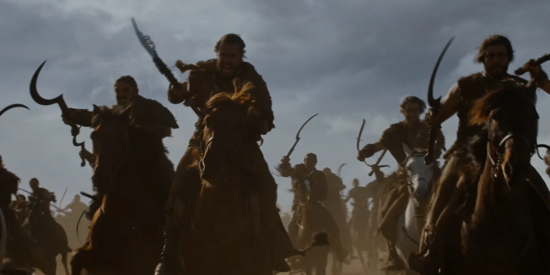 I Guerrieri Dothraki in Game of Thrones.