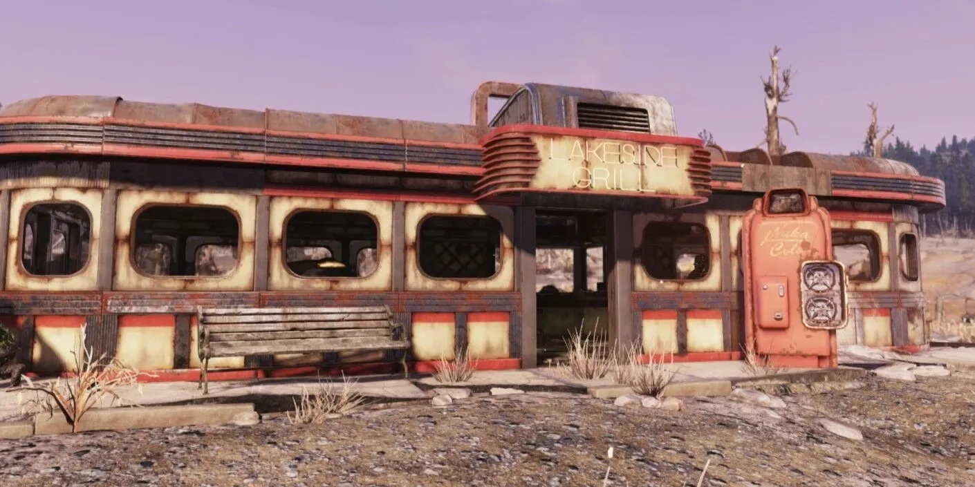 Uma imagem do Lakeside Grill em Fallout 76
