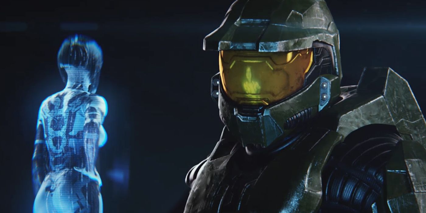 Cortana y el Jefe Maestro en Halo 2 Anniversary