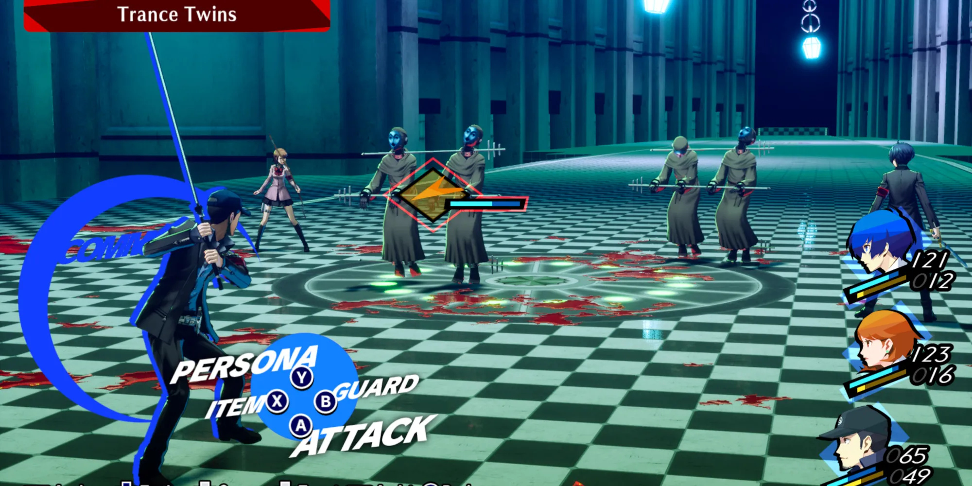 Fighting Trance Twins in Persona 3 Reload