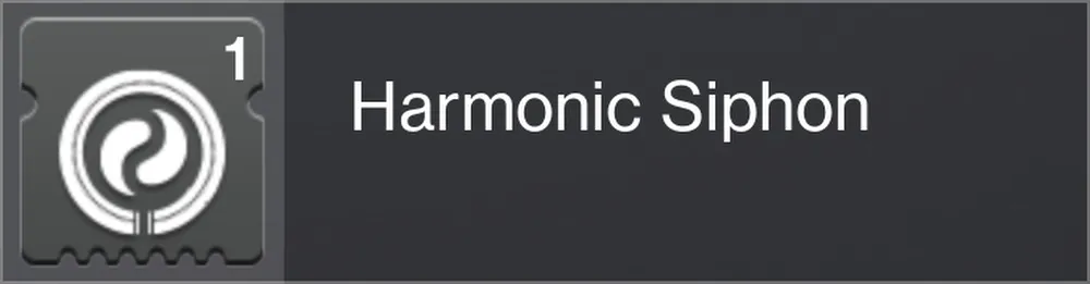 Mod de Siphon harmonique de Destiny 2