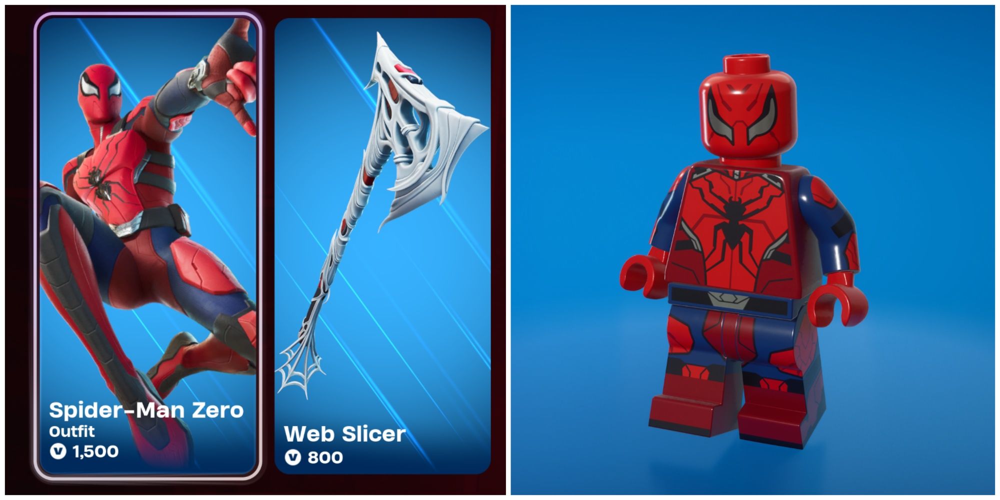 Set della skin Spider-Man Zero e stile Lego