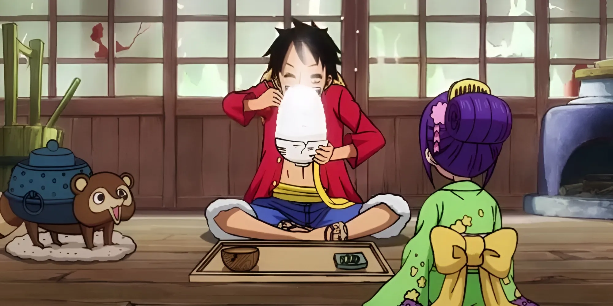 O-Tama feeds Luffy kindest one piece characters