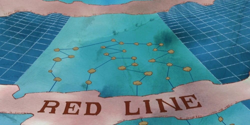 Карта Красной Линии в Гранд Лайн