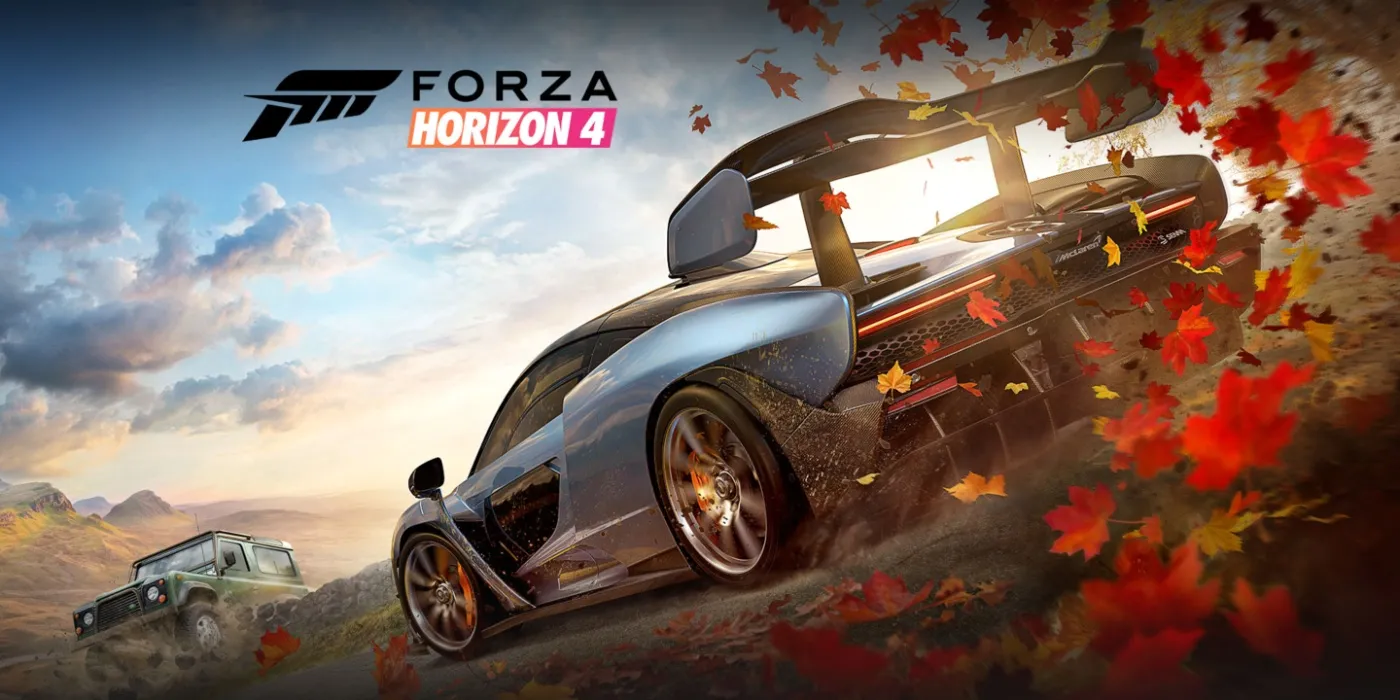 Image de couverture de Forza Horizon 4 avec une voiture et un camion en circulation