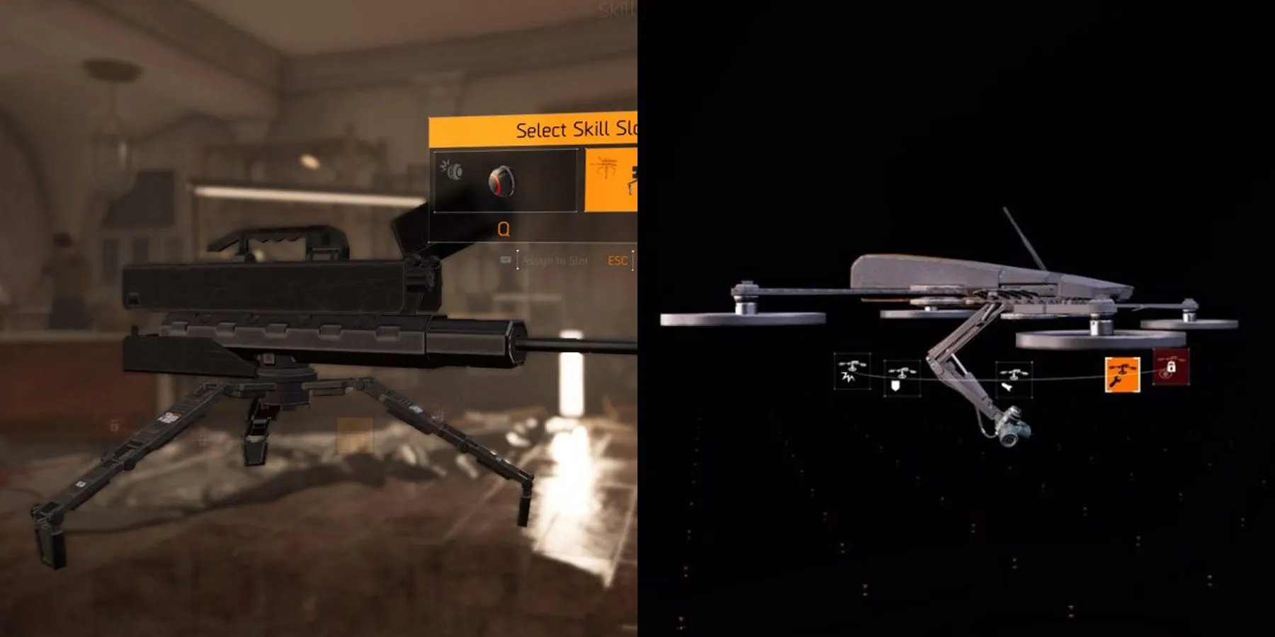 Sniper Turret e Striker Drone