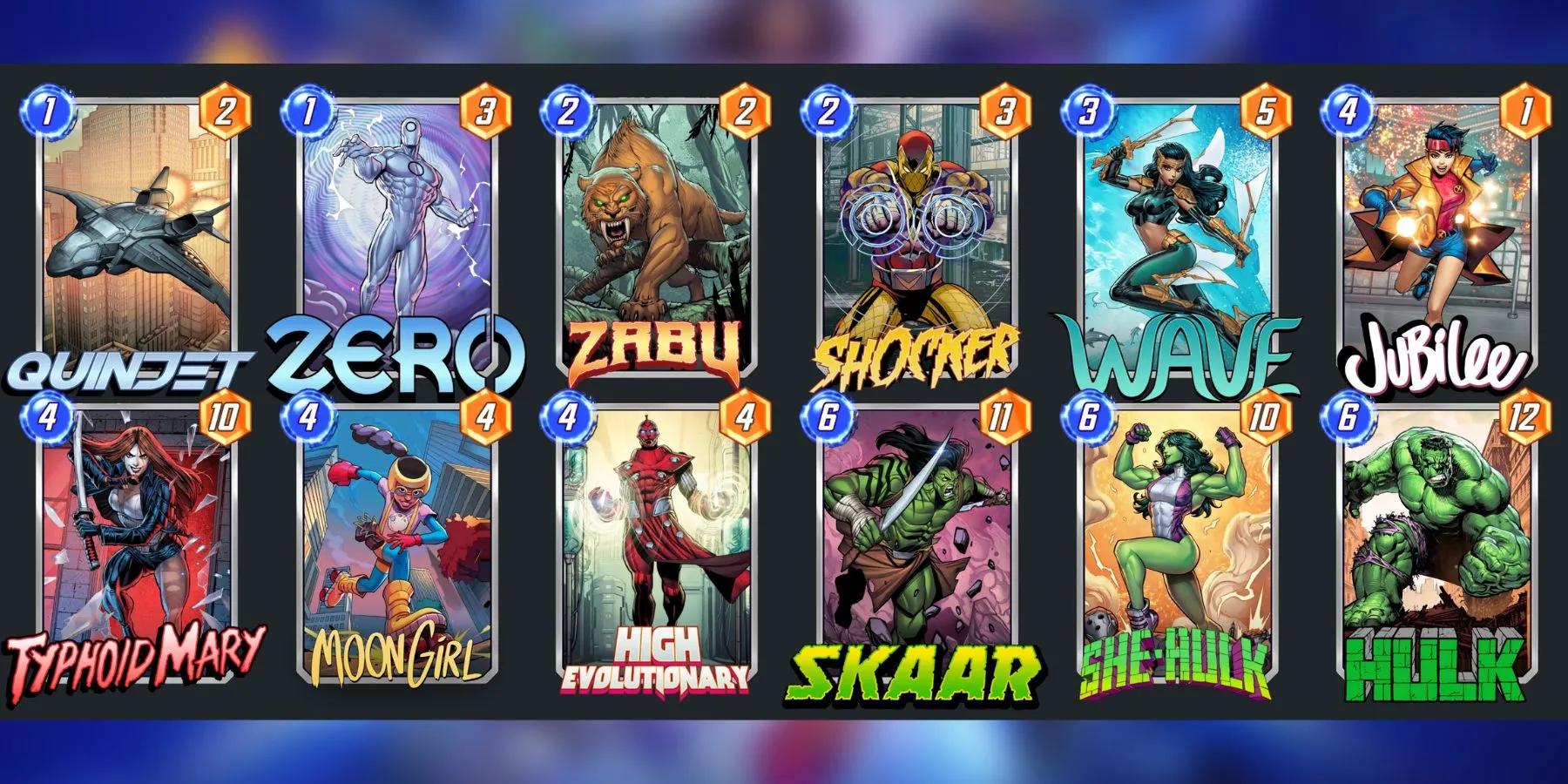 migliori carte per il mazzo di Skaar in Marvel Snap