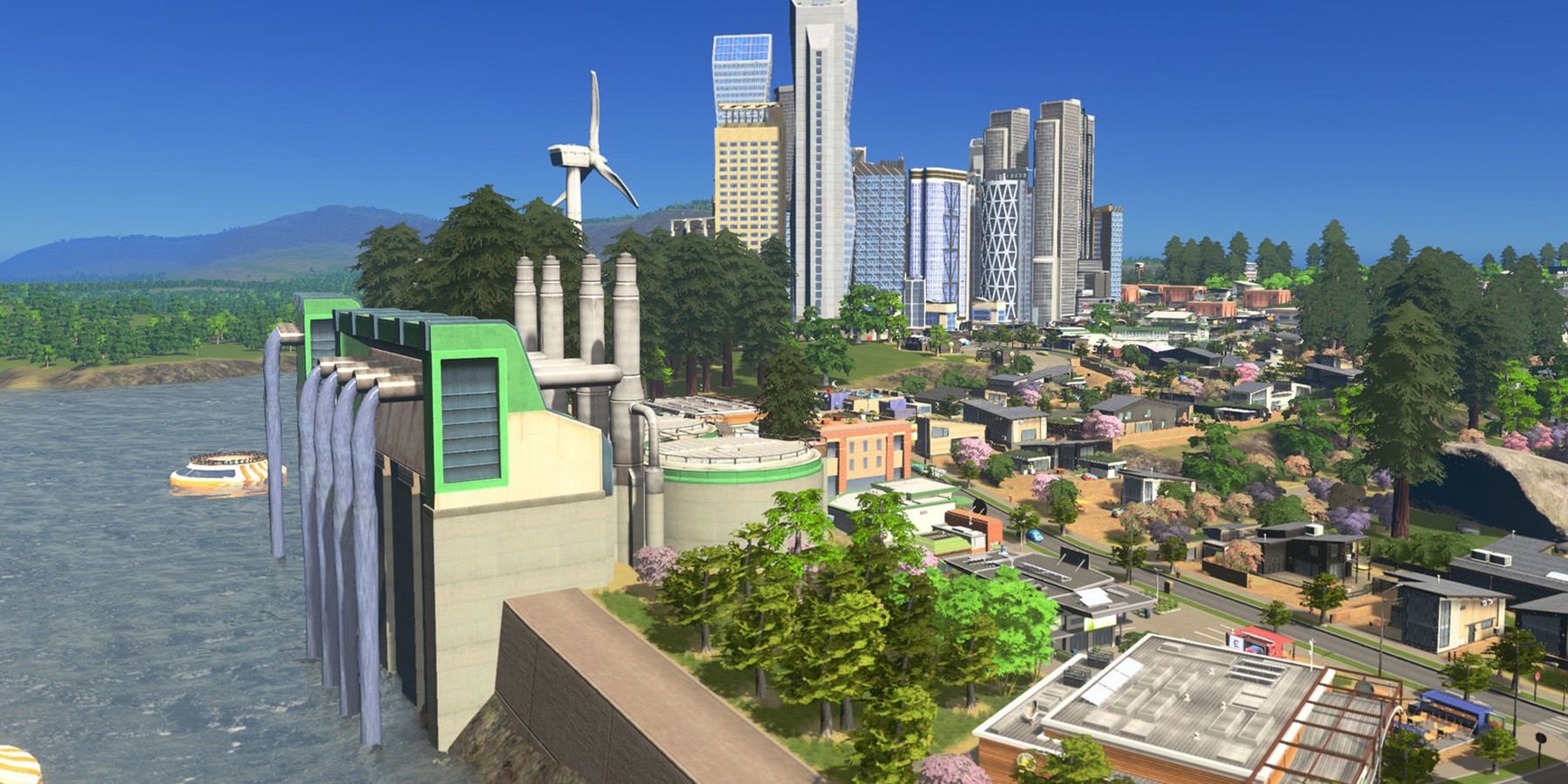 Города Скайлайнс Зеленые Города