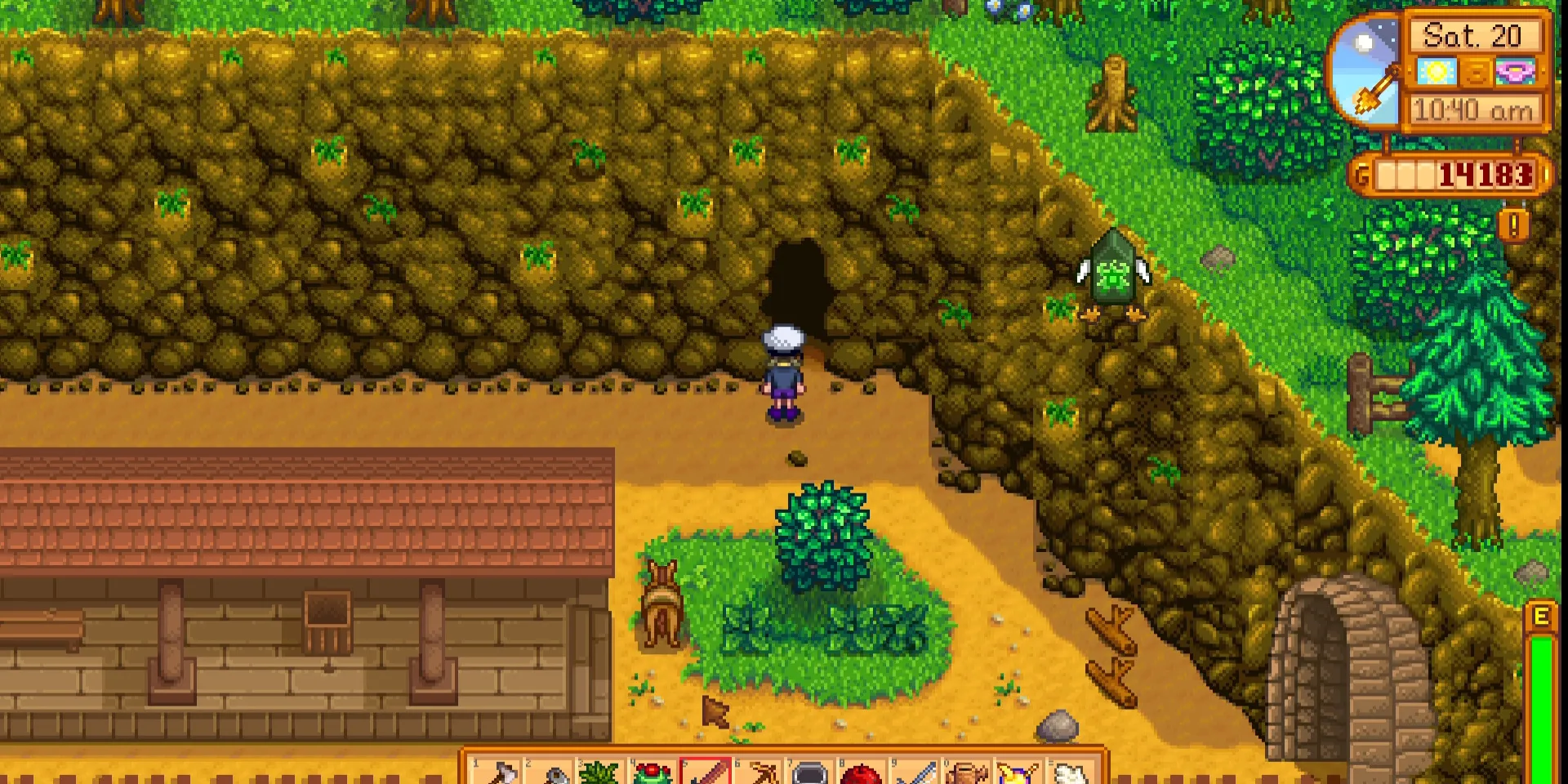 Image of the witch’s lair being opened up in Stardew Valley