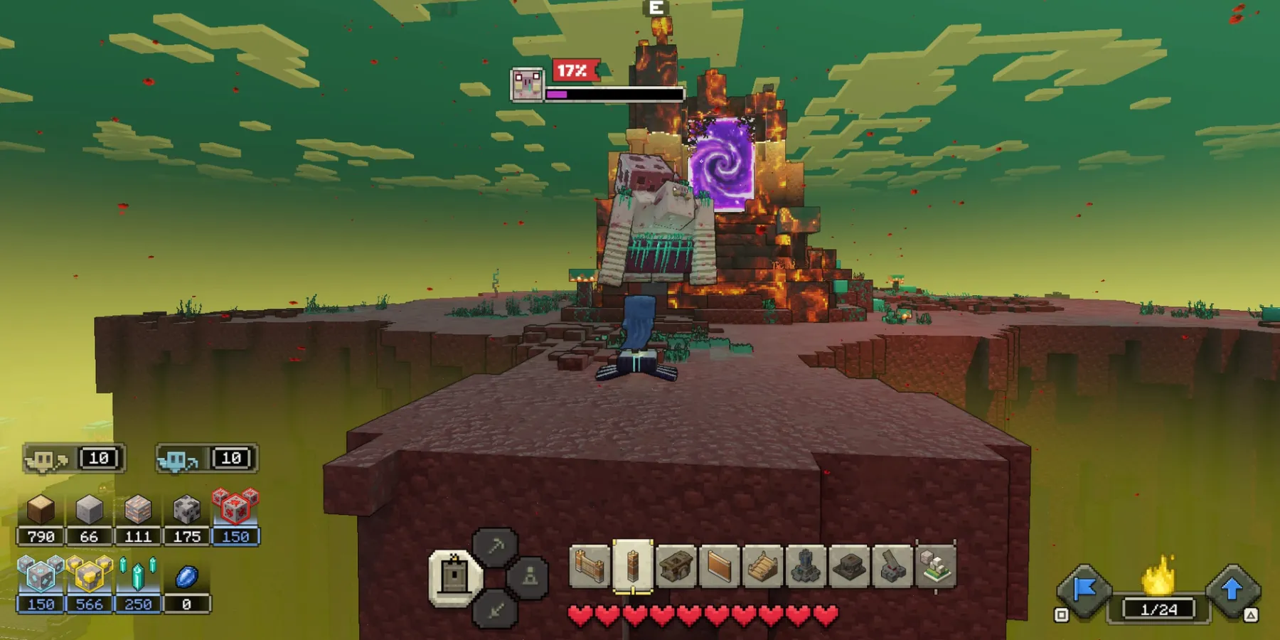 Combattre le Dévoreur dans les Légendes de Minecraft
