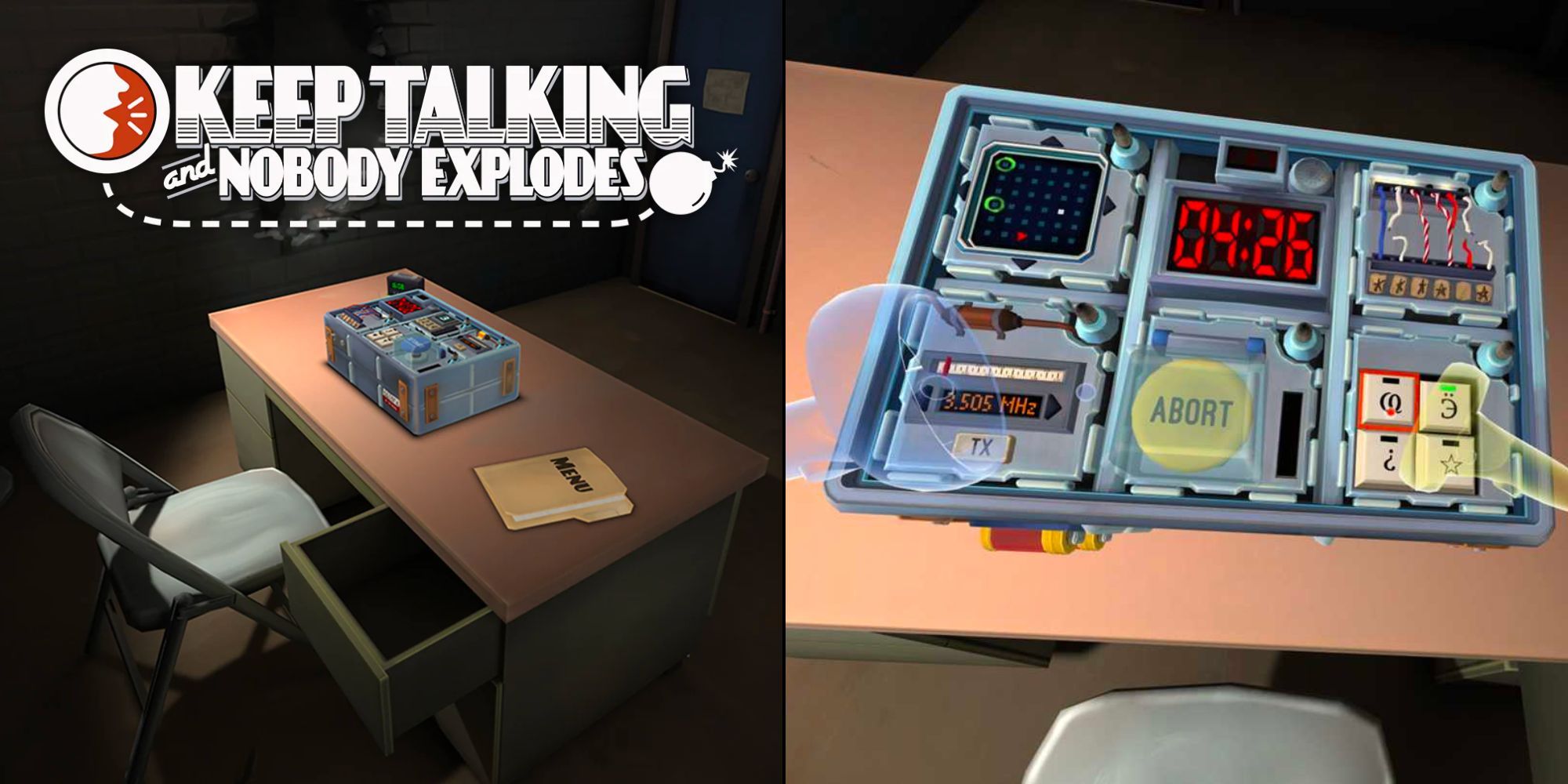Logo et Gameplay de Keep Talking And Nobody Explodes