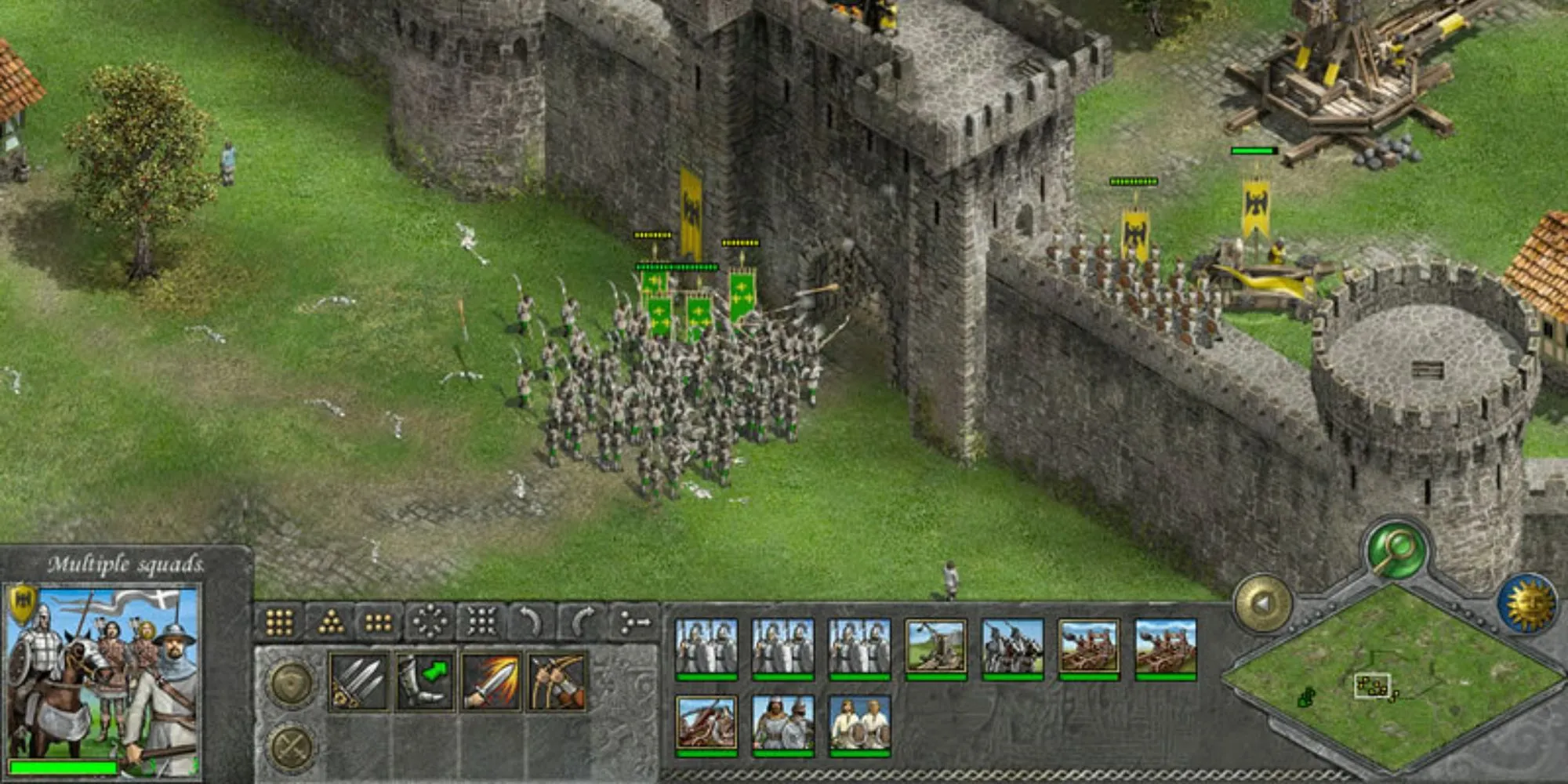 Knights of Honor, asediando un castillo