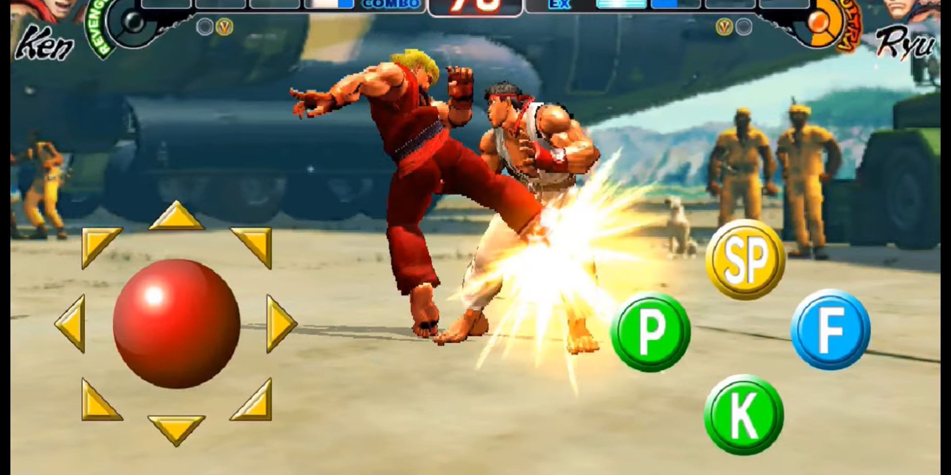 Una captura de pantalla de Street Fighter IV CE