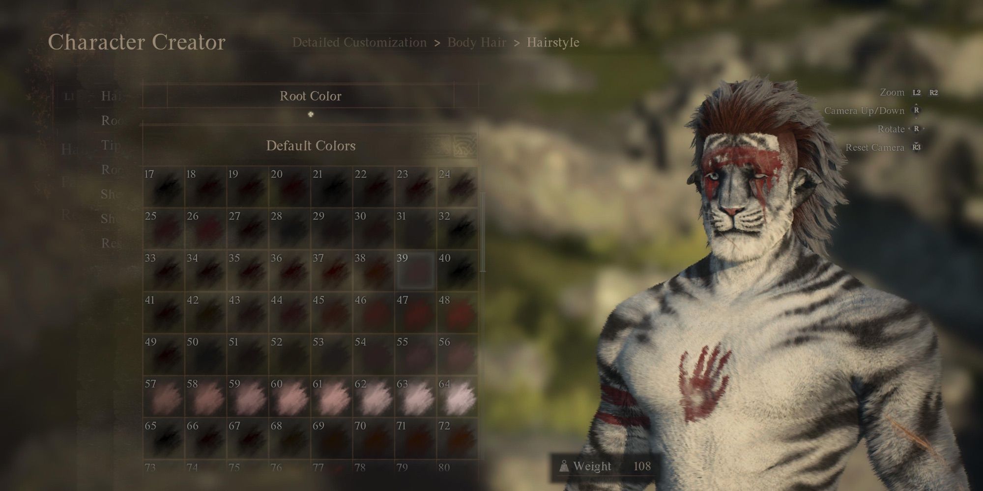 A player choosing a hair color in Dragon’s Dogma 2