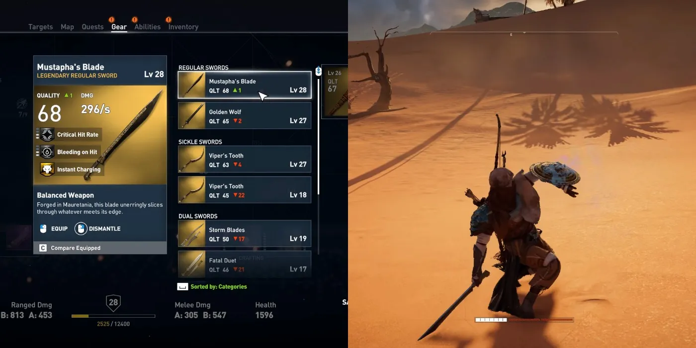 Espada de Mustapha en Assassin’s Creed Origins