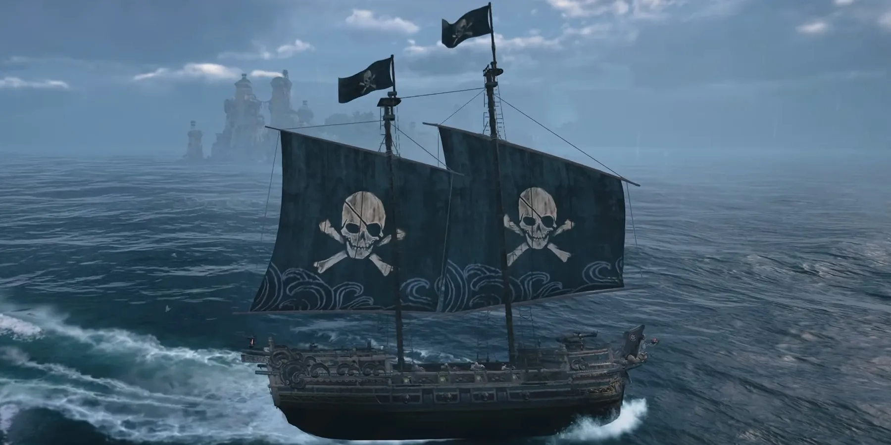 skull and bones sailing pyromaniac ship