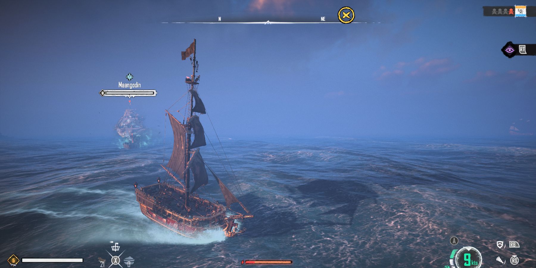 Skull and Bones Ghost Ship Maangodin Combat