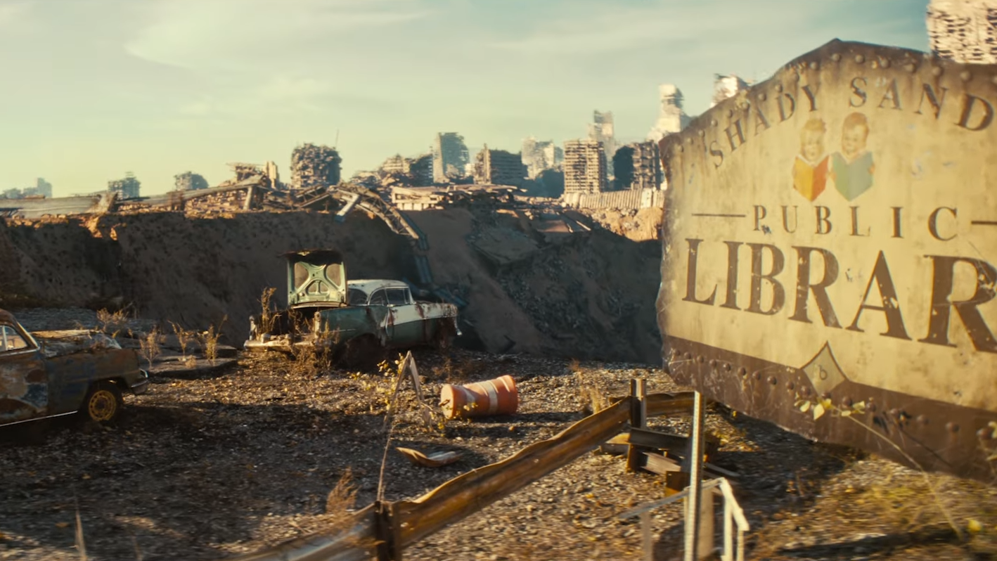 Uno Shady Sands distrutto nella serie TV di Fallout di Amazon