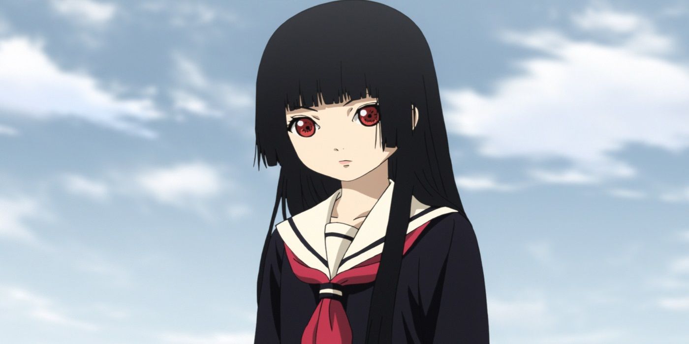 The Hell Girl looks curious